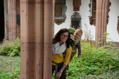 Erynn and Greta having fun in Basel M nster